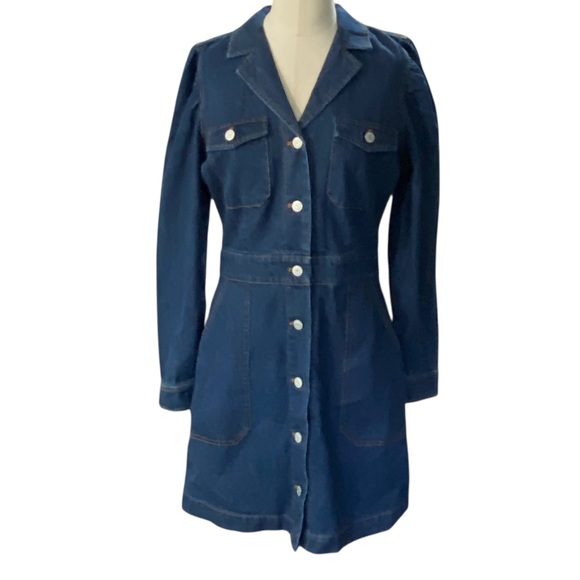 Rails Lisette button down long sleeve denim shirtdress NEW Size Small - Picture 5 of 15